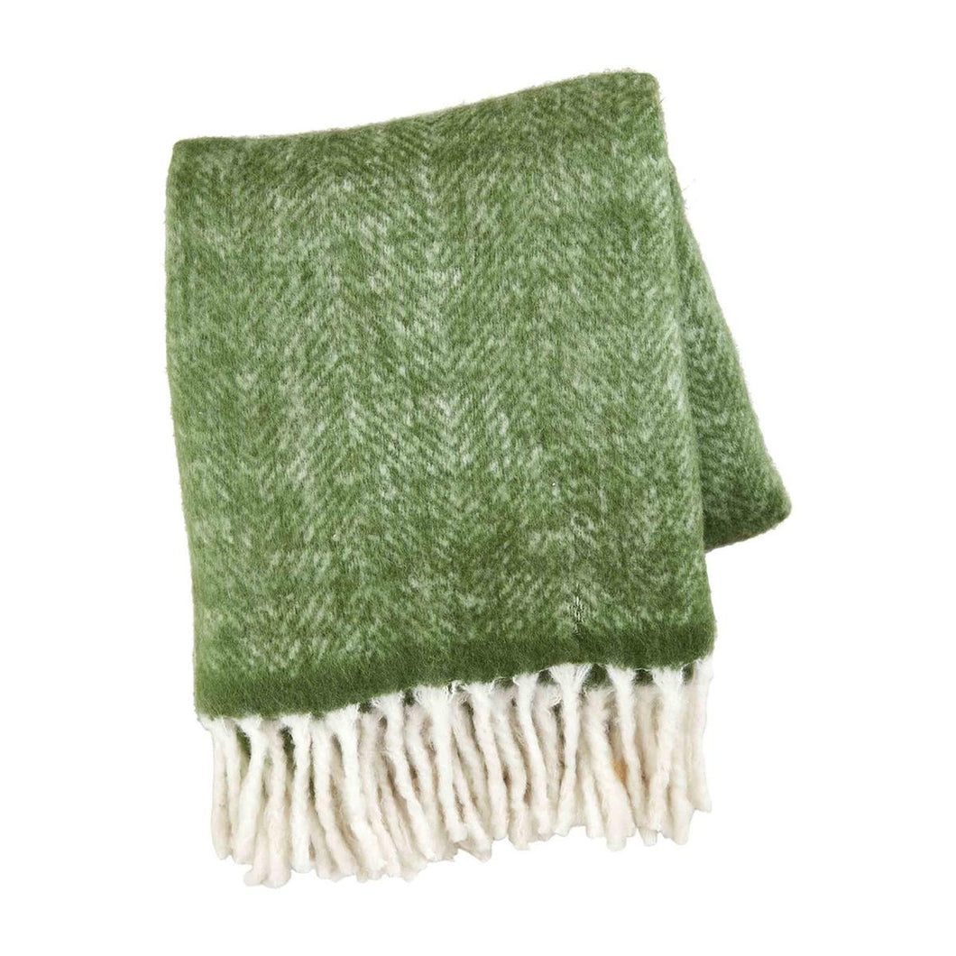 Green Solid Acrylic Blanket
