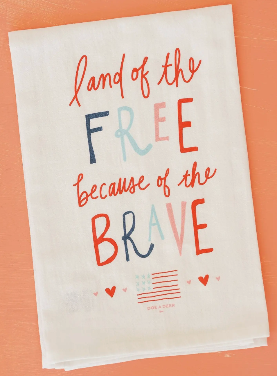 Land of the Free Dish Towel