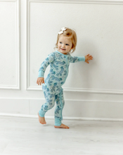 Load image into Gallery viewer, Blue Tiger Zip Romper
