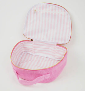 Pink Terry Train Case