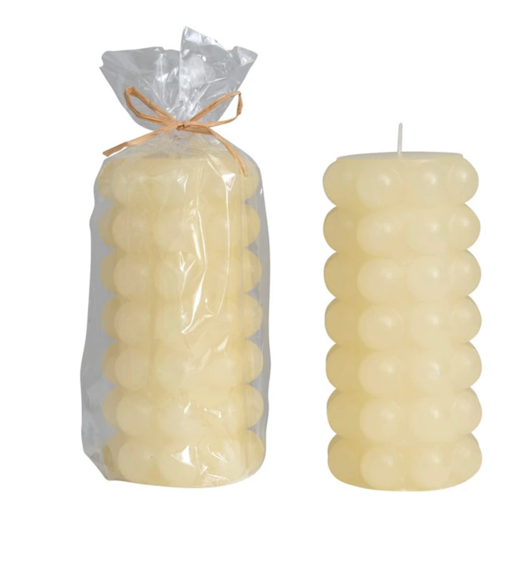 Hobnail Pillar Candle