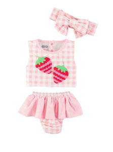 Strawberry Swimsuit Set