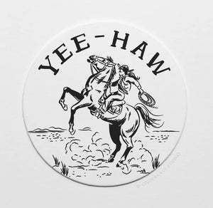 Yeehaw Cowgirl Coaster Set