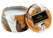 Load image into Gallery viewer, Spiced Pumpkin Latte Mini Tin Candle
