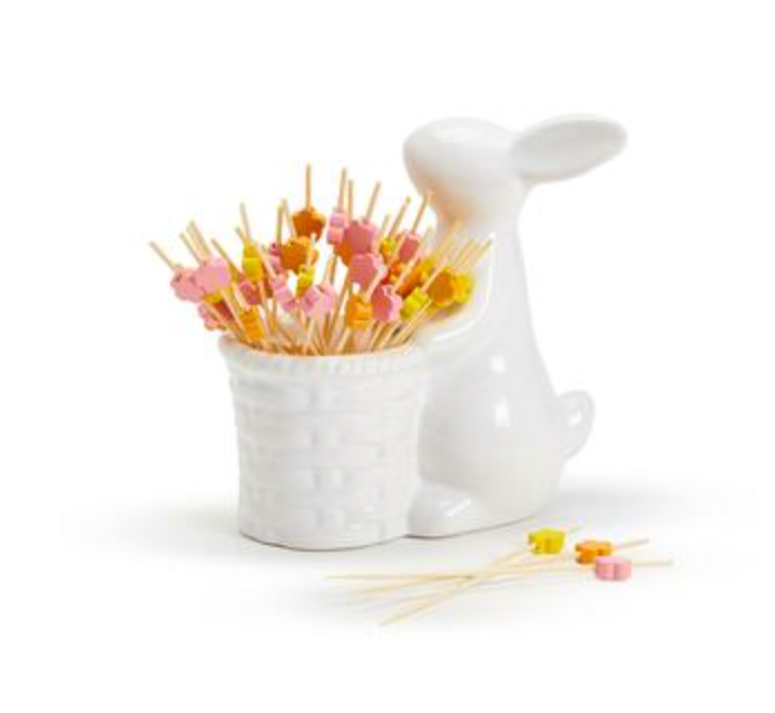 Bunny Flower Toothpick Holder